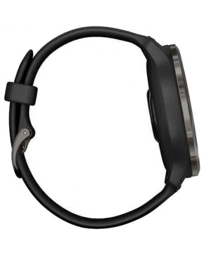 Смарт-годинник Garmin Venu 2 Slate Stainless Steel Bezel with Black Case and Silicone Band (010-02430-11/01)