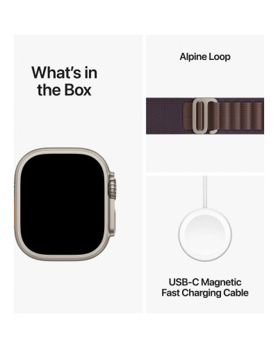 Смарт-годинник Apple Watch Ultra 2 GPS + Cellular 49mm Titanium Case with Indigo Alpine Loop - Small (MRER3)