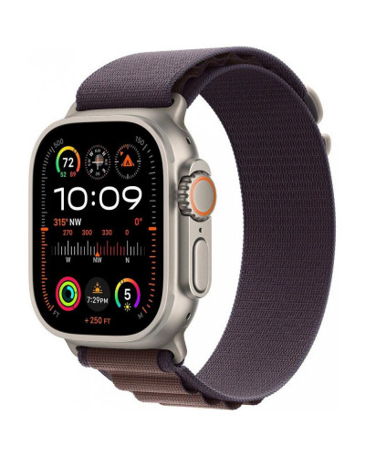 Смарт-годинник Apple Watch Ultra 2 GPS + Cellular 49mm Titanium Case with Indigo Alpine Loop - Small (MRER3)