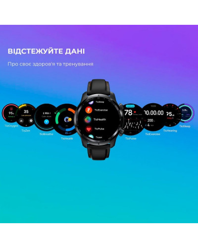 Смарт-годинник Mobvoi TicWatch Pro 3 GPS Shadow Black (WH12018)