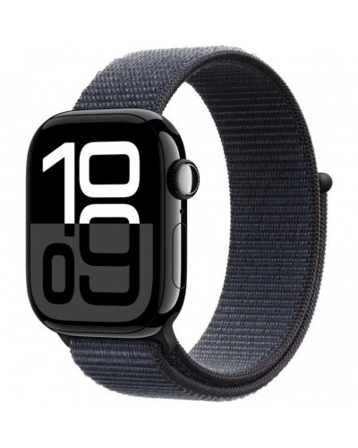 Смарт-годинник Apple Watch Series 10 GPS + Cellular 46mm Jet Black Aluminum Case w. Ink Sport Loop (MWY53)