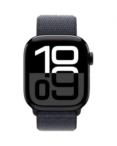 Смарт-годинник Apple Watch Series 10 GPS + Cellular 46mm Jet Black Aluminum Case w. Ink Sport Loop (MWY53)