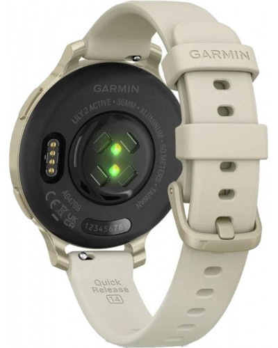 Смарт-годинник Garmin Lily 2 Active Lunar Gold with Bone Silicone Band (010-02891-00/50)