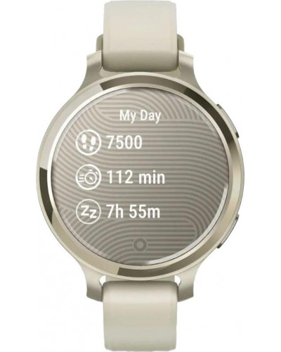 Смарт-годинник Garmin Lily 2 Active Lunar Gold with Bone Silicone Band (010-02891-00/50)