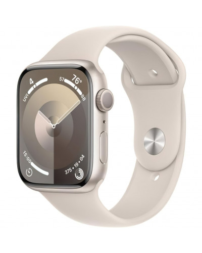 Смарт-годинник Apple Watch Series 9 GPS 41mm Starlight Aluminum Case w. Starlight Sport Band - S/M (MR8T3)