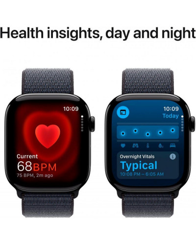 Смарт-годинник Apple Watch Series 10 GPS 46mm Jet Black Aluminum Case w. Ink Sport Loop (MWWR3)