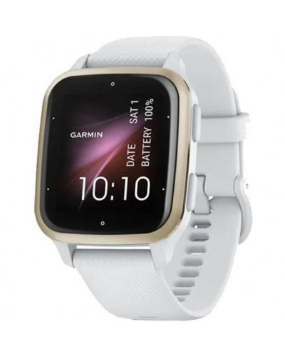 Смарт-годинник Garmin Venu Sq 2 Cream Gold Aluminum Bezel with White Case and Silicone Band (010-02701-01/11/81)