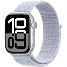 Смарт-годинник Apple Watch Series 10 GPS + Cellular 46mm Silver Aluminum Case w. Blue Cloud S. Loop (MWY23)