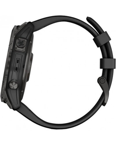 Смарт-годинник Garmin Fenix 7X Sapphire Solar Carbon Gray DLC Titanium with Black Band (010-02541-11)