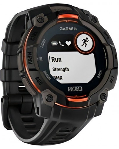 Смарт-годинник Garmin Instinct 3 45mm Solar Black with Black Band (010-02934-00/40)
