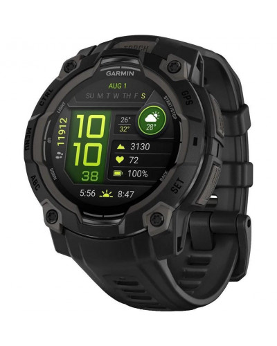 Смарт-годинник Garmin Instinct 3 45mm AMOLED Black with Black Band (010-02936-00/40)