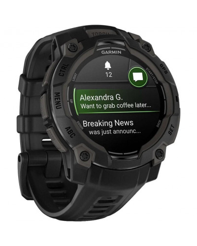Смарт-годинник Garmin Instinct 3 45mm AMOLED Black with Black Band (010-02936-00/40)