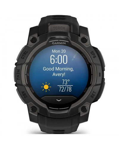 Смарт-годинник Garmin Instinct 3 45mm AMOLED Black with Black Band (010-02936-00/40)