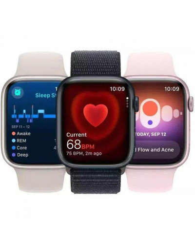 Смарт-годинник Apple Watch Series 9 GPS 45mm Midnight Aluminum Case w. Midnight S. Loop (MR9C3)