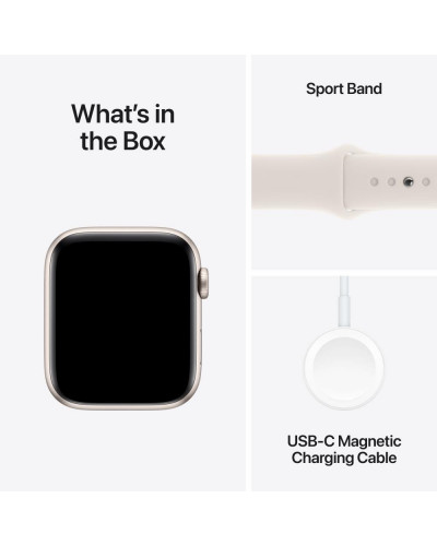 Смарт-годинник Apple Watch SE 2 GPS 44mm Starlight Aluminium Case w. Starlight Sport Band - M/L (MXEV3)