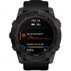 Смарт-годинник Garmin Fenix 7X Solar Slate Gray with Black Band (010-02541-00/01/0A)