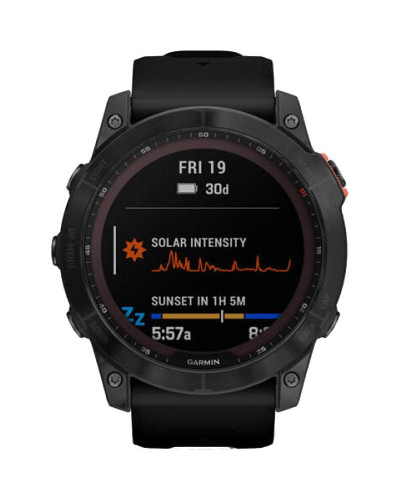 Смарт-годинник Garmin Fenix 7X Solar Slate Gray with Black Band (010-02541-00/01/0A)