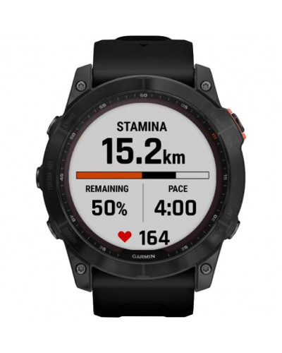 Смарт-годинник Garmin Fenix 7X Solar Slate Gray with Black Band (010-02541-00/01/0A)