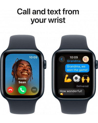 Смарт-годинник Apple Watch SE 2 GPS 44mm Midnight Aluminium Case w. Midnight Sport Band - M/L (MXEK3)