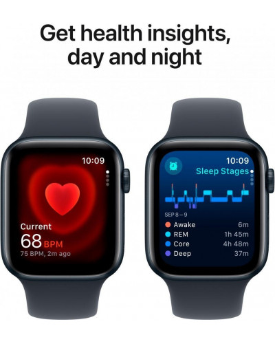 Смарт-годинник Apple Watch SE 2 GPS 44mm Midnight Aluminium Case w. Midnight Sport Band - M/L (MXEK3)