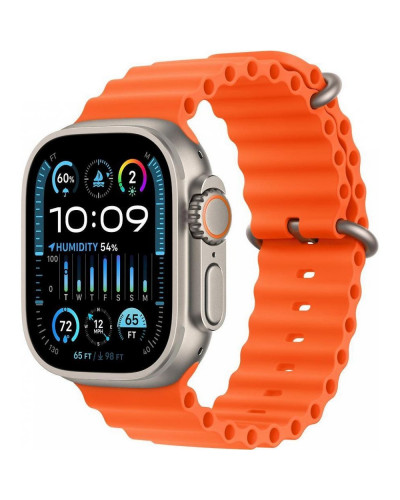 Смарт-годинник Apple Watch Ultra 2 GPS + Cellular 49mm Titanium Case with Orange Ocean Band (MREH3)