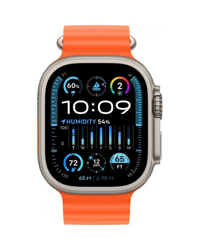 Смарт-годинник Apple Watch Ultra 2 GPS + Cellular 49mm Titanium Case with Orange Ocean Band (MREH3)