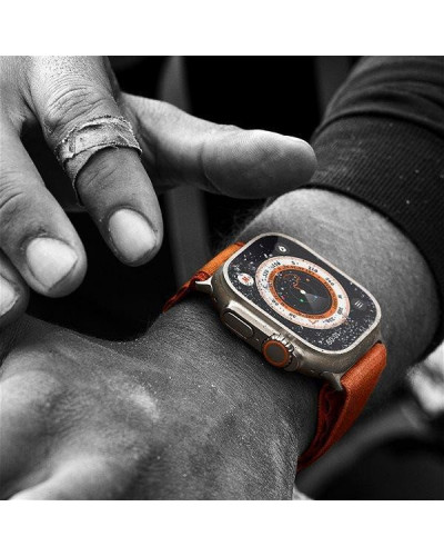 Смарт-годинник Apple Watch Ultra GPS + Cellular 49mm Titanium Case with Midnight Ocean Band (MQET3/MQFK3)
