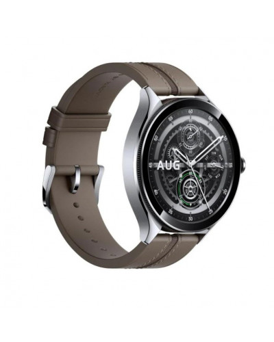 Смарт-часы Xiaomi Watch 2 Pro Bluetooth Silver Case with Brown Leather Strap (BHR7216GL)