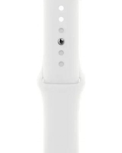 Смарт-годинник Apple Watch Series 8 GPS + Cellular 45mm Silver Aluminum Case with White S. Band (MP4J3)