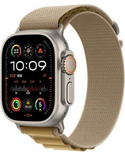 Смарт-годинник Apple Watch Ultra 2 GPS + Cellular 49mm Natural Titan. Case w. Tan Alpine Loop - Medium (MX4F3)