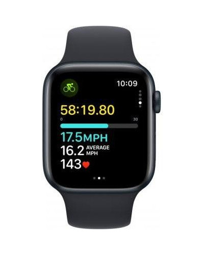 Смарт-годинник Apple Watch SE 2 GPS 44mm Midnight Aluminium Case with Midnight Sport Band M/L (MRE93)