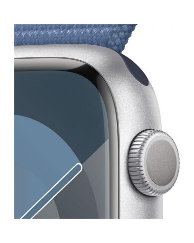 Смарт-годинник Apple Watch Series 9 GPS 45mm Silver Aluminum Case w. Winter Blue S. Loop (MR9F3)