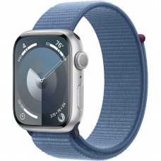 Смарт-годинник Apple Watch Series 9 GPS 45mm Silver Aluminum Case w. Winter Blue S. Loop (MR9F3)