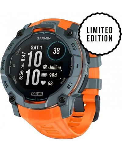 Смарт-годинник Garmin Instinct 3 50mm Solar Twilight with Solstice Band (010-02935-01)