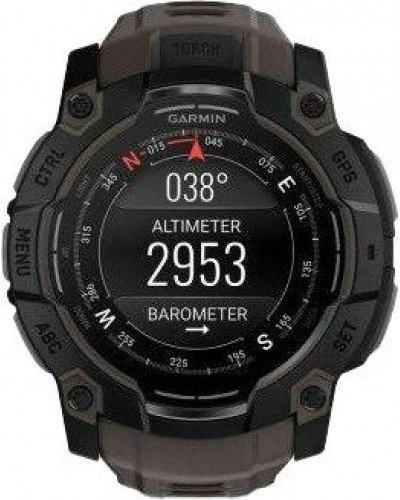 Смарт-годинник Garmin Instinct 3 50mm AMOLED Black with Charcoal Band (010-03020-00/40)