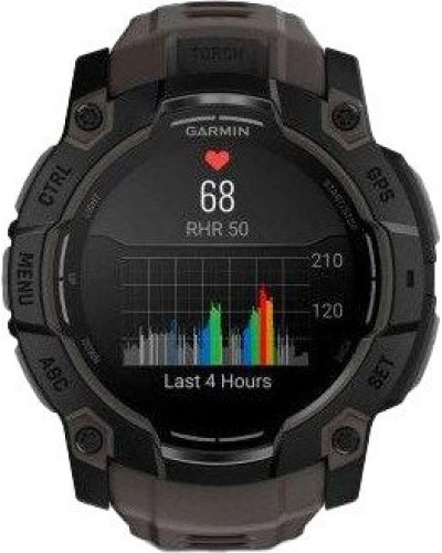 Смарт-годинник Garmin Instinct 3 50mm AMOLED Black with Charcoal Band (010-03020-00/40)