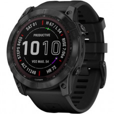 Смарт-годинник Garmin Fenix 7X Sapphire S. Black DLC Titanium w. Black Band (010-02541-22/23/45)