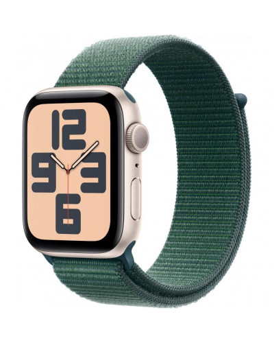 Смарт-годинник Apple Watch SE 2 GPS 44mm Starlight Aluminium Case w. Lake Green Sport Loop (MXEW3)