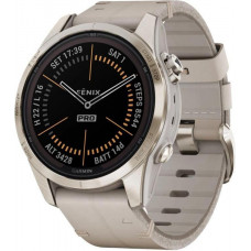 Смарт-годинник Garmin Fenix 7S Pro Sapphire Solar Soft Gold w. Limestone L. Band (010-02776-30)