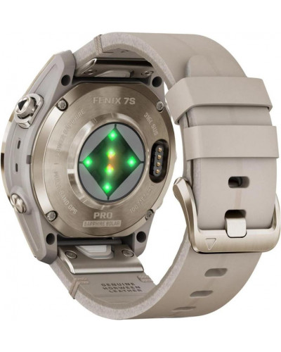 Смарт-годинник Garmin Fenix 7S Pro Sapphire Solar Soft Gold w. Limestone L. Band (010-02776-30)