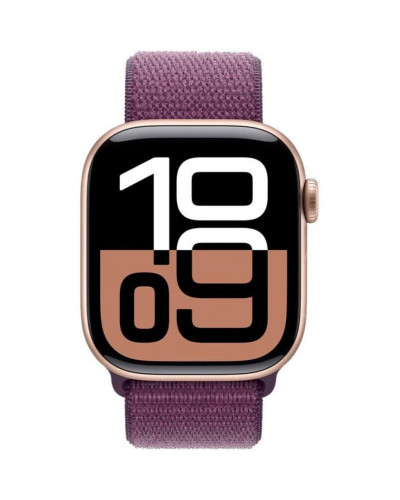 Смарт-годинник Apple Watch Series 10 GPS + Cellular 42mm Rose Gold Aluminum Case w. Plum S. Loop (MWXC3)
