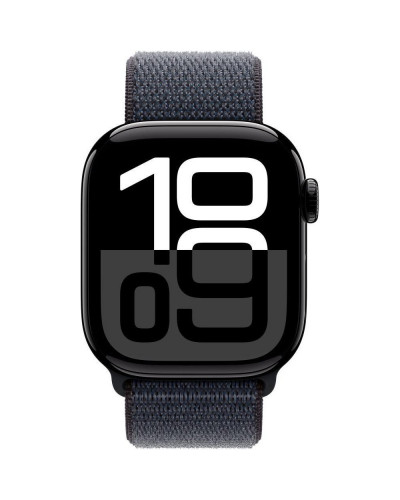 Смарт-годинник Apple Watch Series 10 GPS 42mm Jet Black Aluminum Case w. Ink Sport Loop (MWWG3)