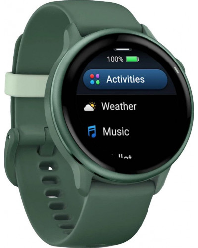 Смарт-годинник Garmin Vivoactive 6 Metallic Jasper Green with Jasper Green Band (010-02985-02)