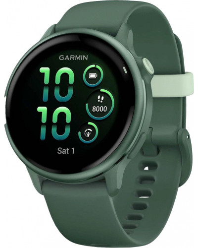 Смарт-годинник Garmin Vivoactive 6 Metallic Jasper Green with Jasper Green Band (010-02985-02)