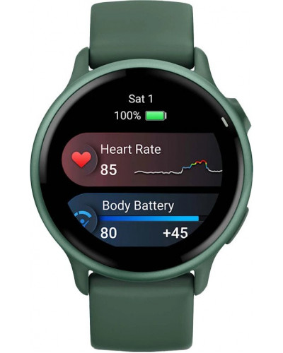 Смарт-годинник Garmin Vivoactive 6 Metallic Jasper Green with Jasper Green Band (010-02985-02)