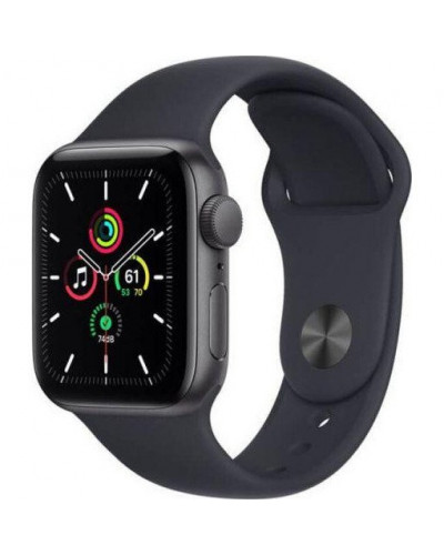 Смарт-годинник Apple Watch SE GPS 40mm Space Gray Aluminum Case w. Midnight S. Band (MKQ13)