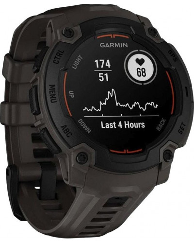 Смарт-годинник Garmin Instinct E 45mm Black with Charcoal Band (010-02933-00/13)