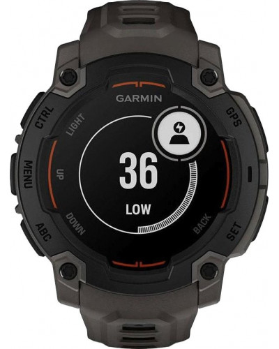 Смарт-годинник Garmin Instinct E 45mm Black with Charcoal Band (010-02933-00/13)