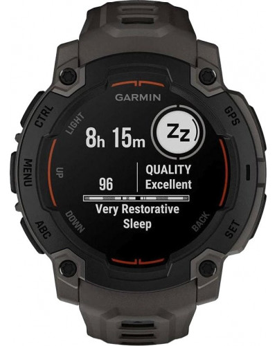 Смарт-годинник Garmin Instinct E 45mm Black with Charcoal Band (010-02933-00/13)