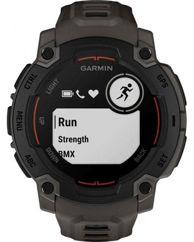 Смарт-годинник Garmin Instinct E 45mm Black with Charcoal Band (010-02933-00/13)